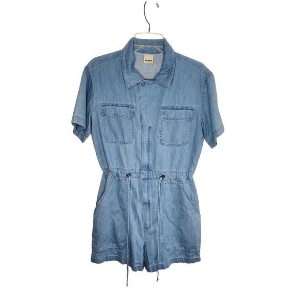 BALDWIN Pants - Baldwin Aurora Romper Light Indigo Lightweight Women's Large